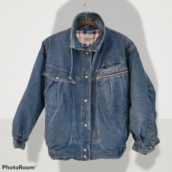 Be in the Current Seen, 80's jean jacket, large - Picture 1 of 10
